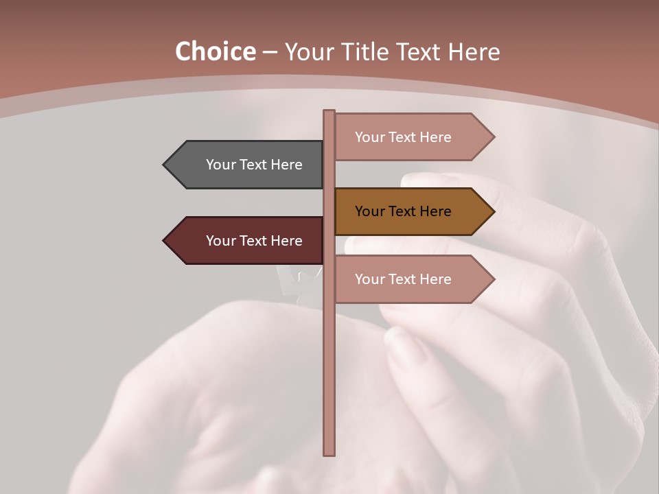 Hand Razor Depression PowerPoint Template