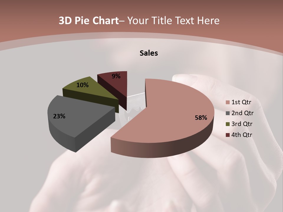 Hand Razor Depression PowerPoint Template