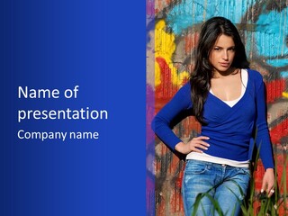 Casual Jean Modern PowerPoint Template