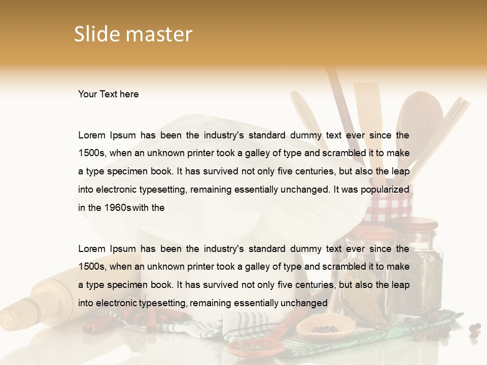 Item Cook Towel PowerPoint Template