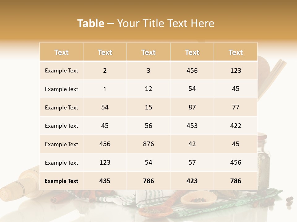Item Cook Towel PowerPoint Template