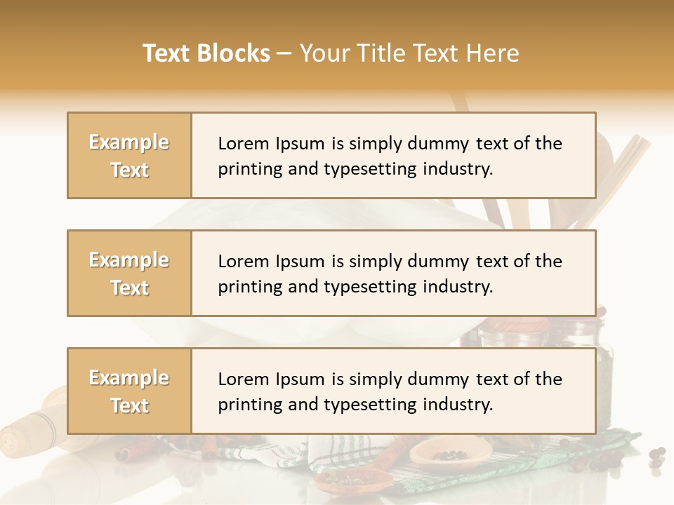 Item Cook Towel PowerPoint Template