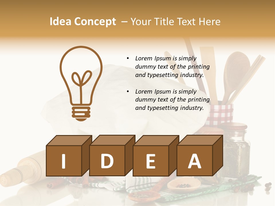 Item Cook Towel PowerPoint Template