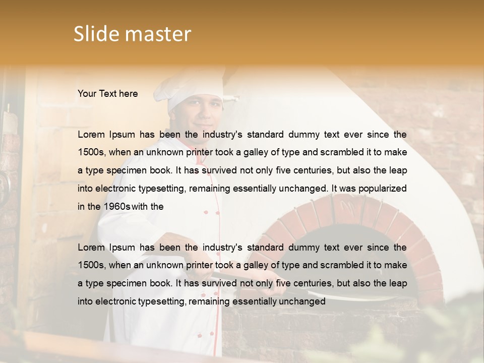 Cooked Cafeteria Emigrant PowerPoint Template