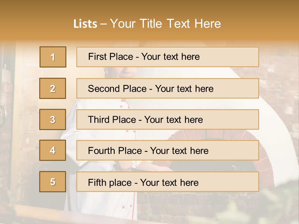 Cooked Cafeteria Emigrant PowerPoint Template