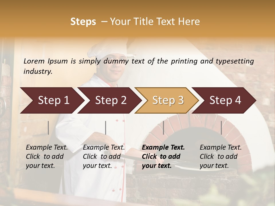 Cooked Cafeteria Emigrant PowerPoint Template