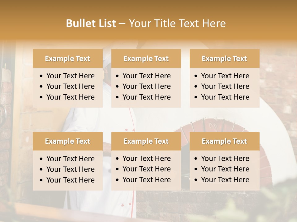 Cooked Cafeteria Emigrant PowerPoint Template