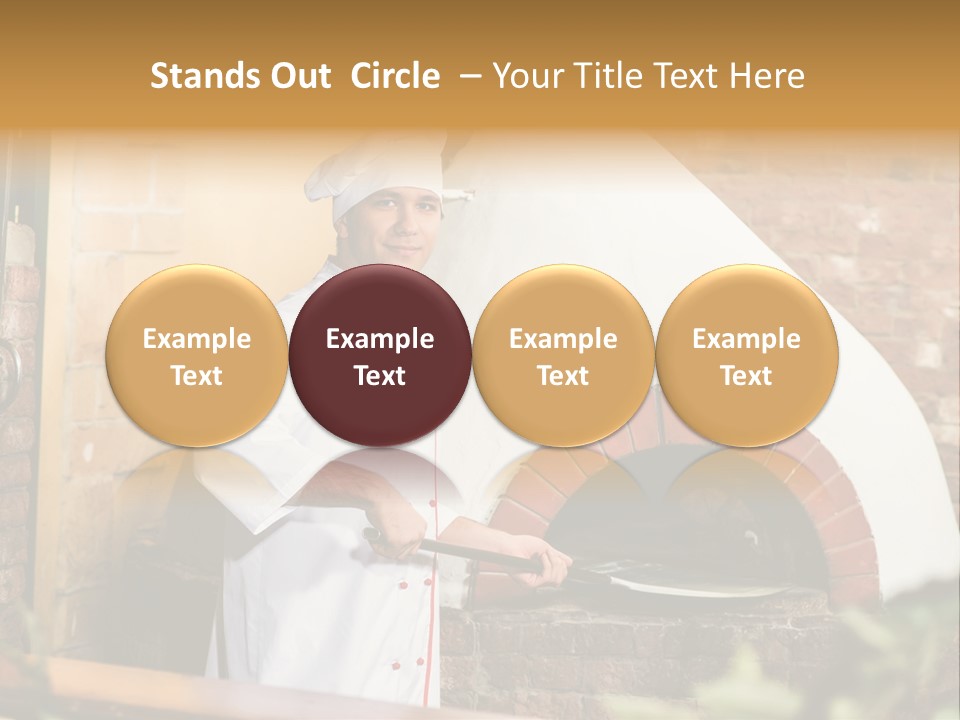 Cooked Cafeteria Emigrant PowerPoint Template