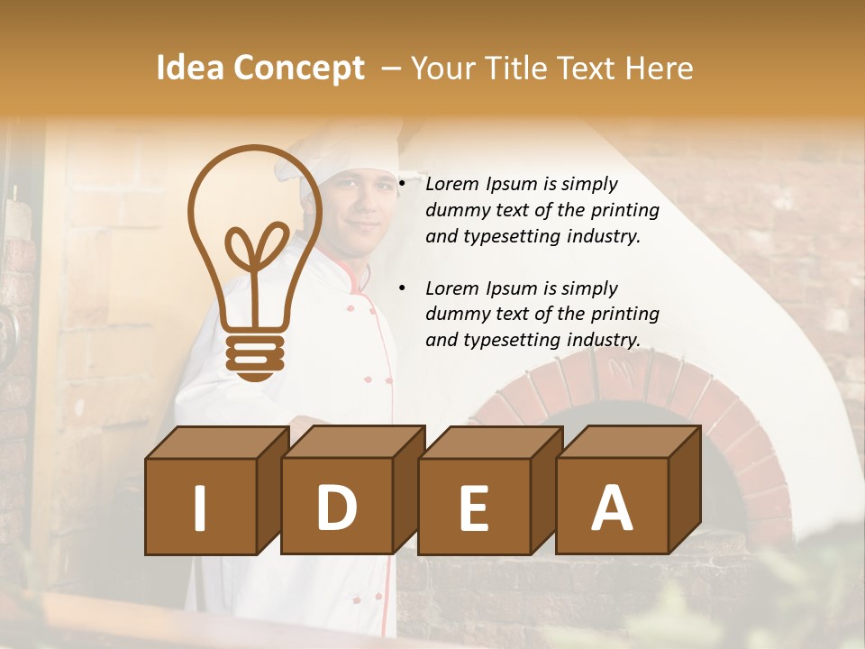 Cooked Cafeteria Emigrant PowerPoint Template