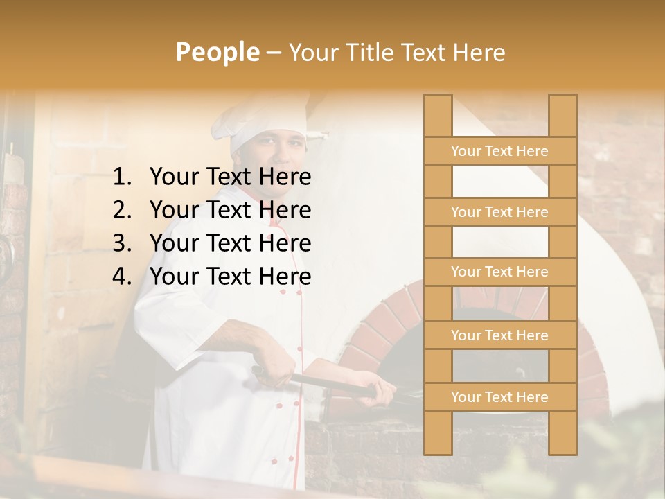 Cooked Cafeteria Emigrant PowerPoint Template