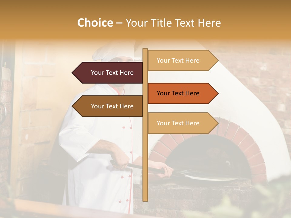 Cooked Cafeteria Emigrant PowerPoint Template