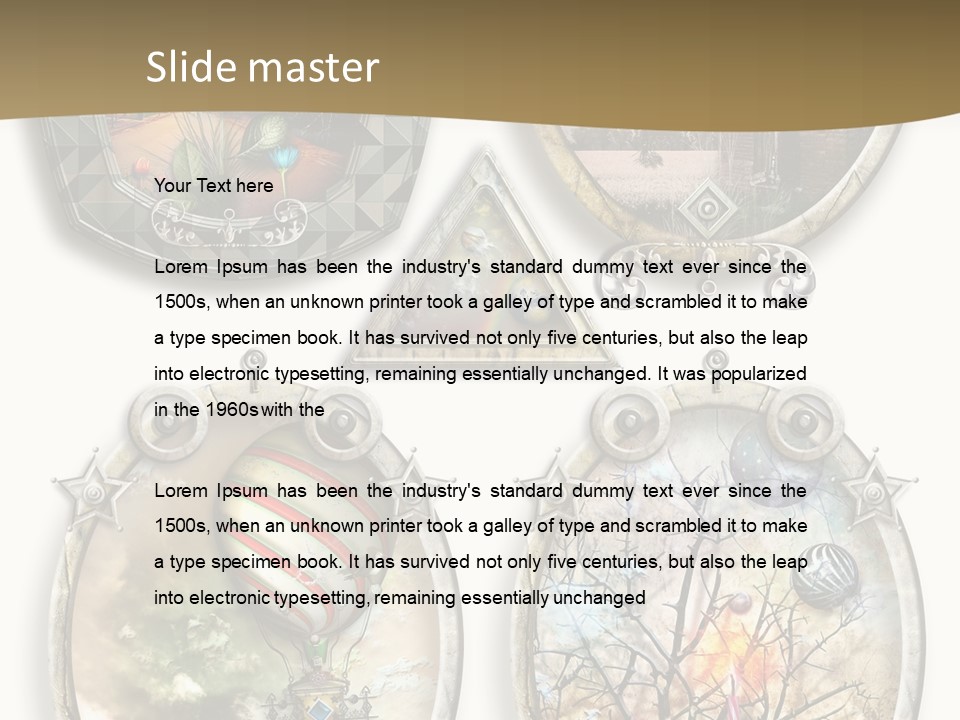 Cottage Retro Season PowerPoint Template