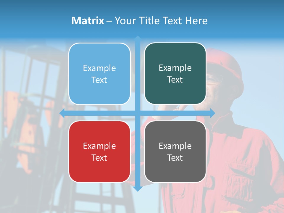 Facility Oil Worker Glasses PowerPoint Template