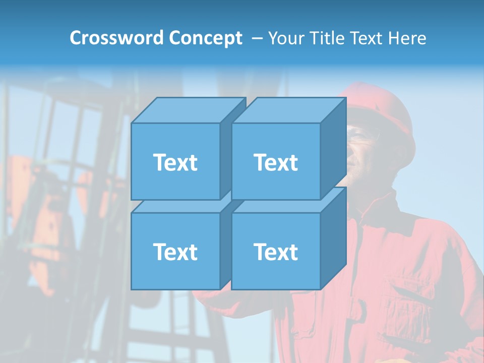 Facility Oil Worker Glasses PowerPoint Template