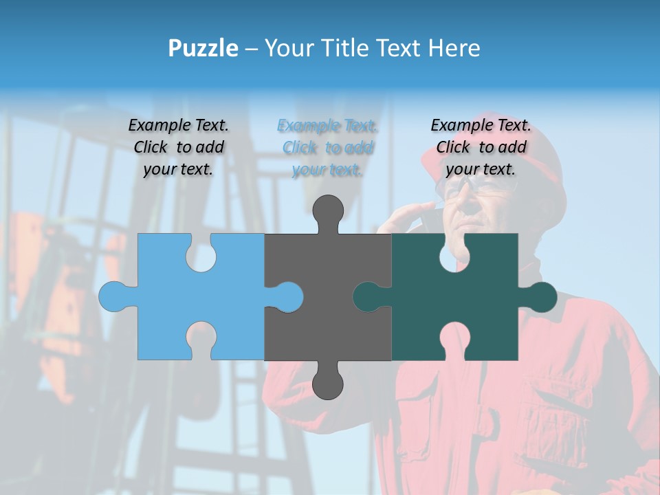 Facility Oil Worker Glasses PowerPoint Template