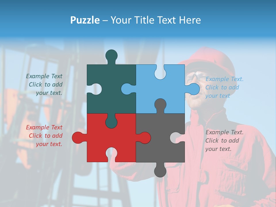 Facility Oil Worker Glasses PowerPoint Template