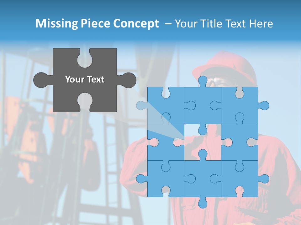 Facility Oil Worker Glasses PowerPoint Template