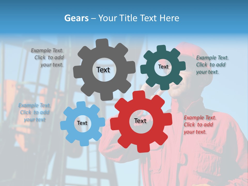 Facility Oil Worker Glasses PowerPoint Template