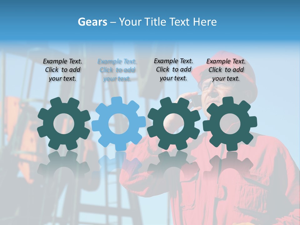 Facility Oil Worker Glasses PowerPoint Template