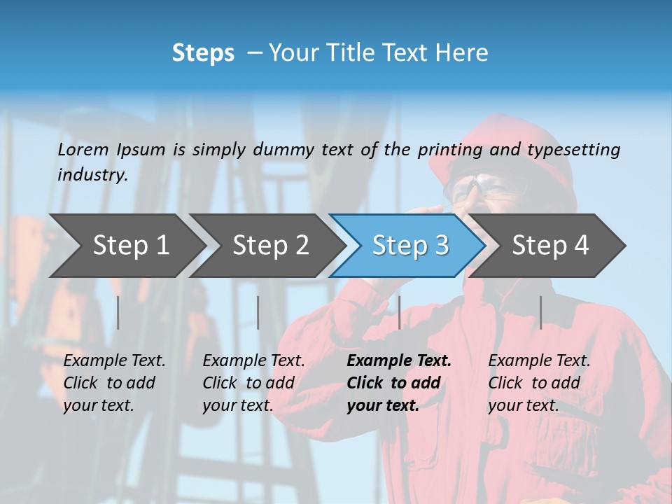 Facility Oil Worker Glasses PowerPoint Template