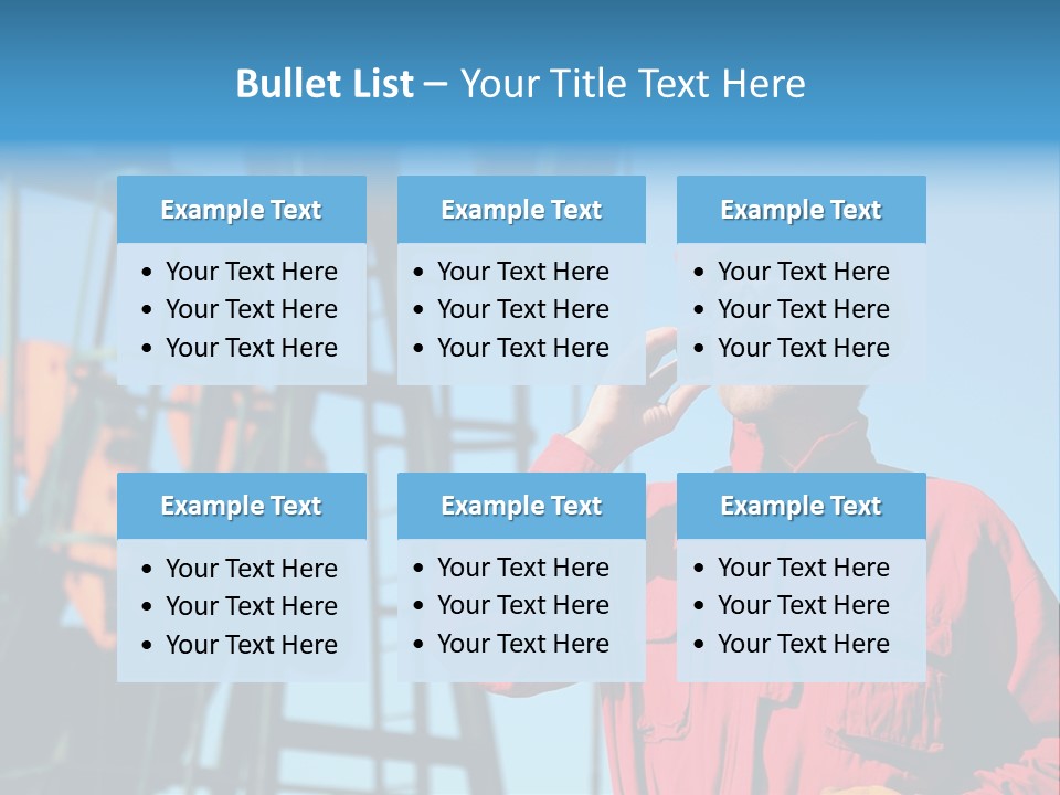 Facility Oil Worker Glasses PowerPoint Template