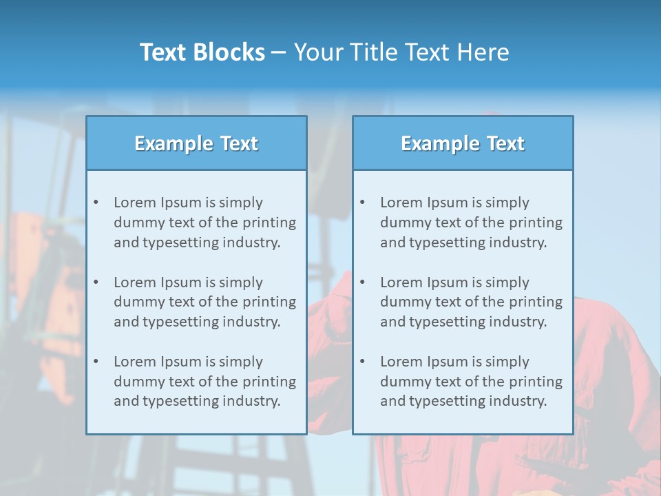 Facility Oil Worker Glasses PowerPoint Template