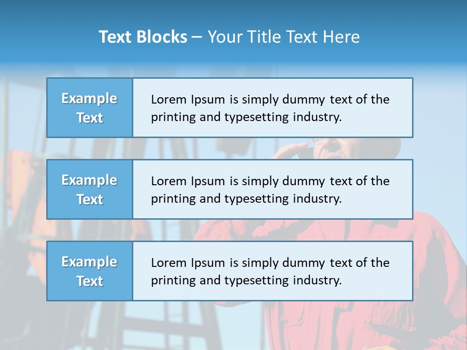Facility Oil Worker Glasses PowerPoint Template