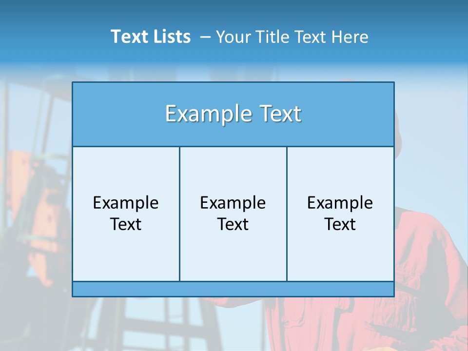 Facility Oil Worker Glasses PowerPoint Template