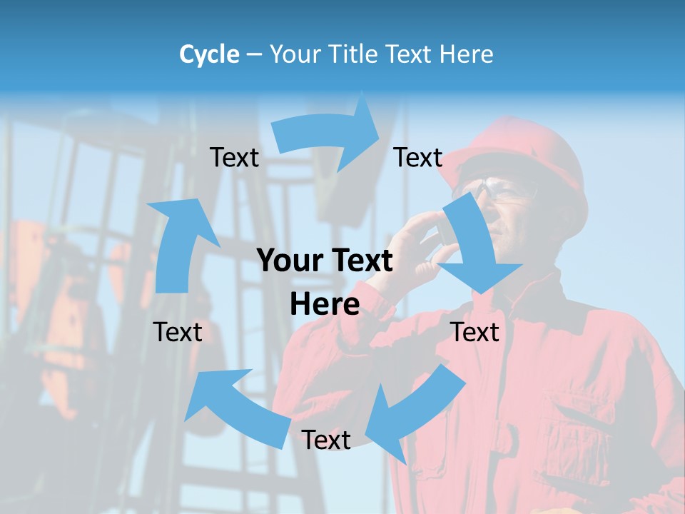 Facility Oil Worker Glasses PowerPoint Template