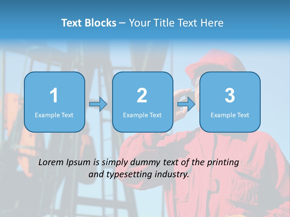 Facility Oil Worker Glasses PowerPoint Template