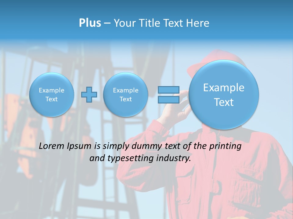 Facility Oil Worker Glasses PowerPoint Template