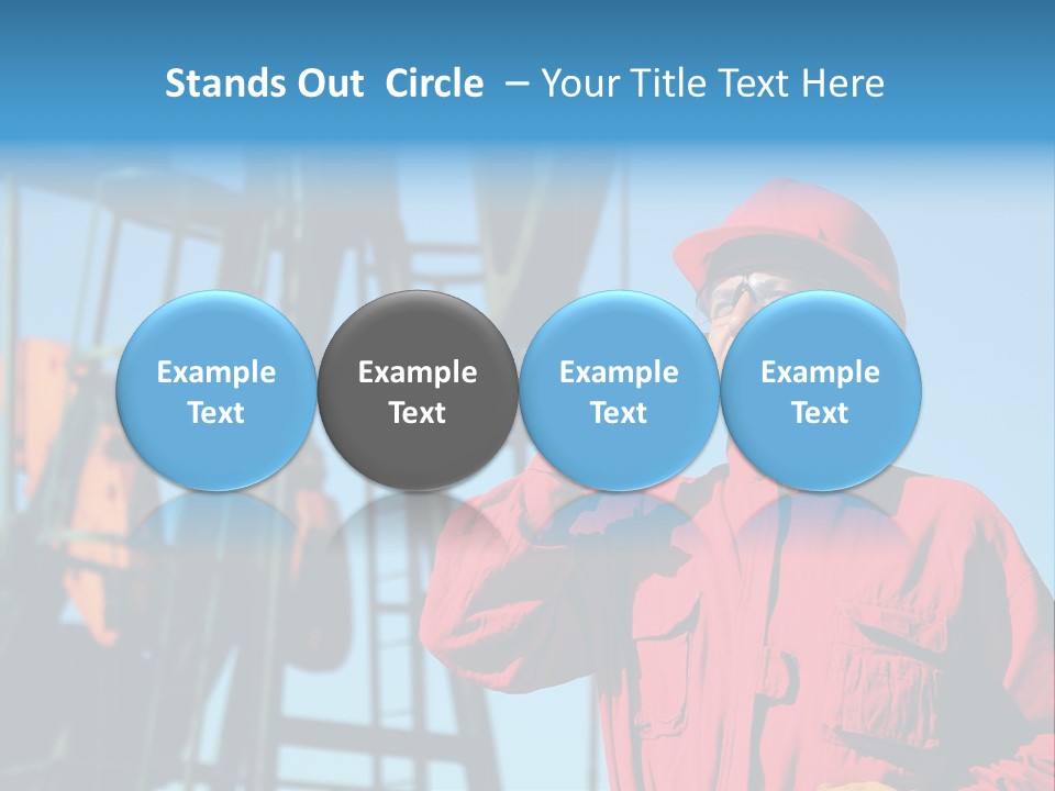 Facility Oil Worker Glasses PowerPoint Template