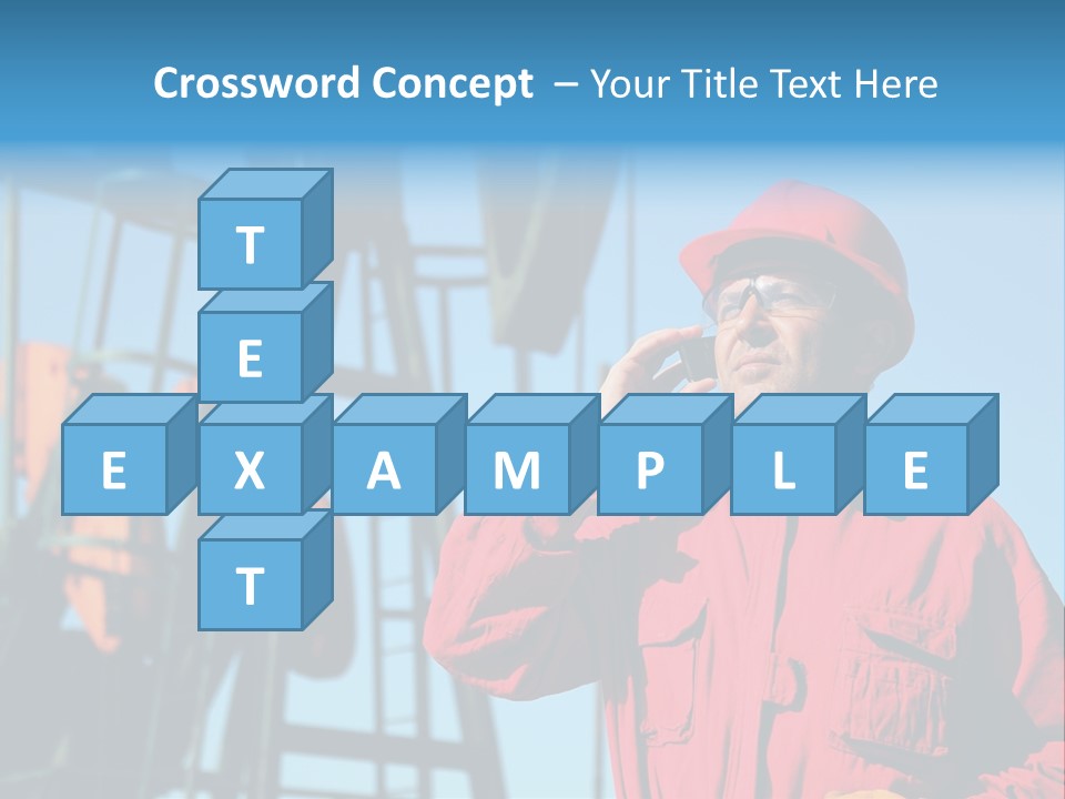 Facility Oil Worker Glasses PowerPoint Template