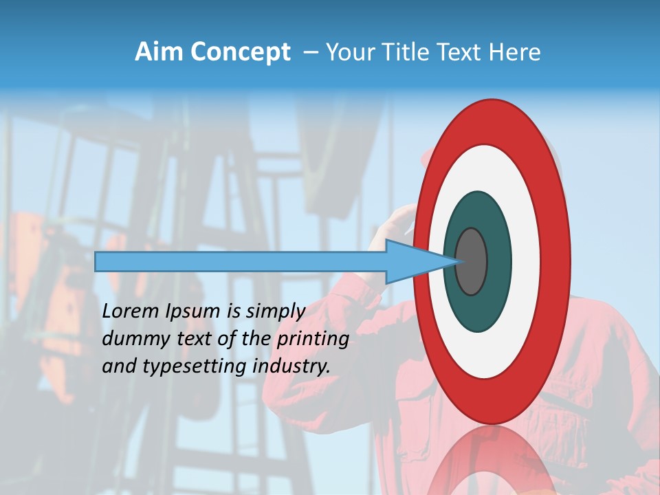 Facility Oil Worker Glasses PowerPoint Template
