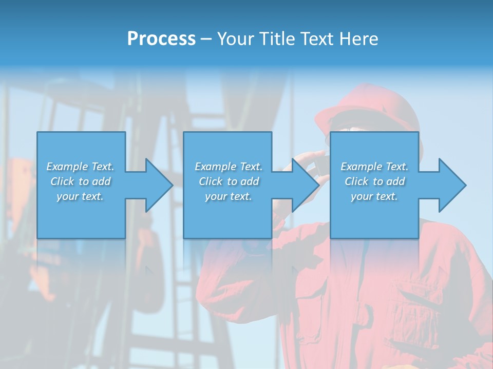 Facility Oil Worker Glasses PowerPoint Template