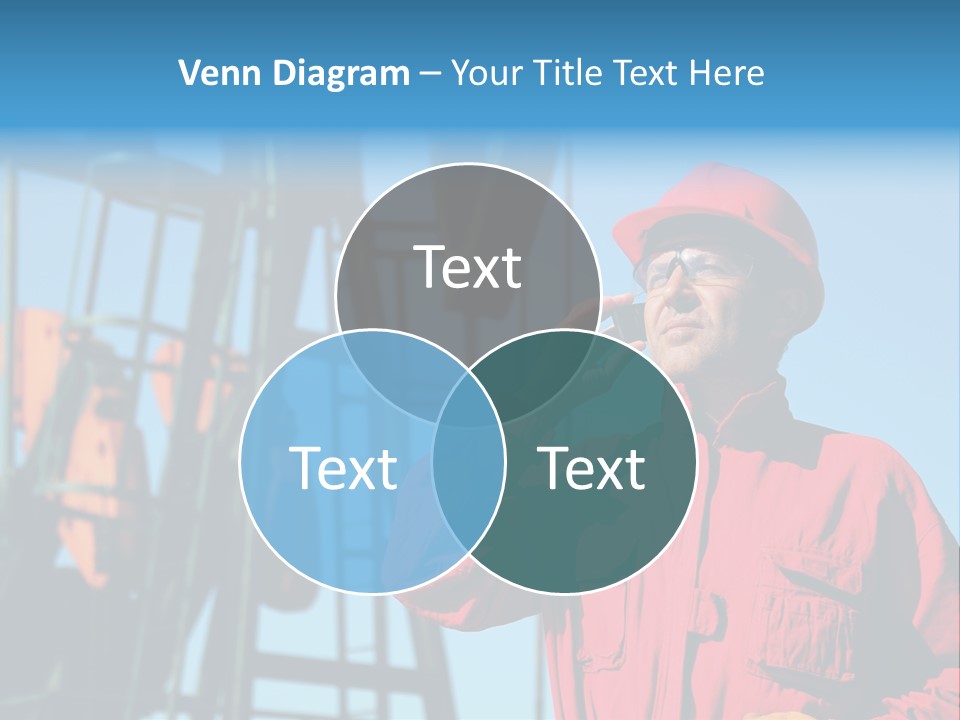 Facility Oil Worker Glasses PowerPoint Template