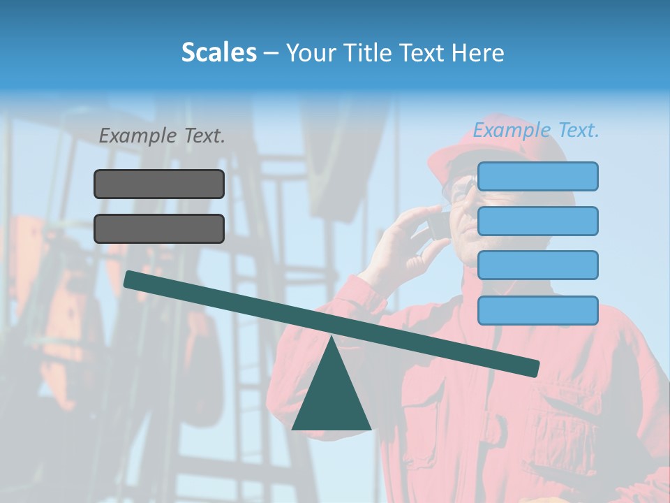 Facility Oil Worker Glasses PowerPoint Template
