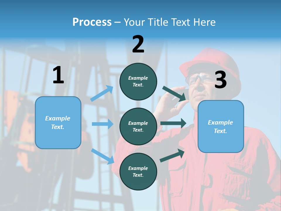Facility Oil Worker Glasses PowerPoint Template