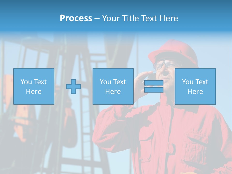Facility Oil Worker Glasses PowerPoint Template