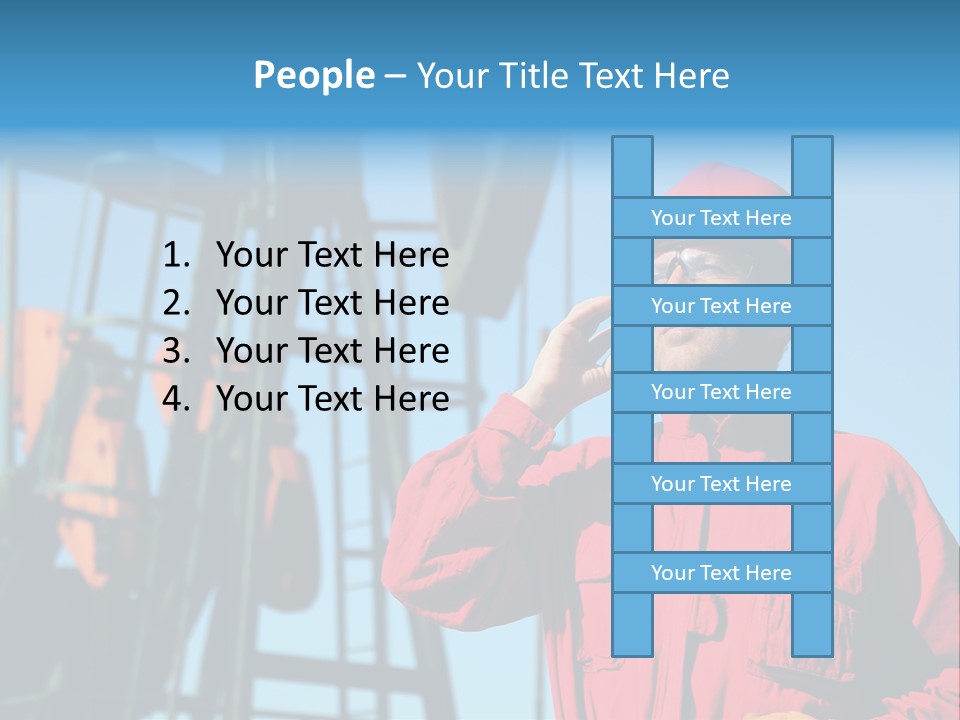 Facility Oil Worker Glasses PowerPoint Template
