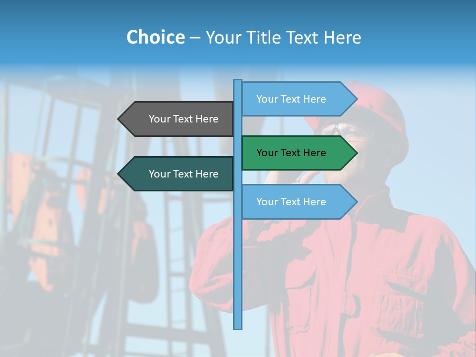 Facility Oil Worker Glasses PowerPoint Template