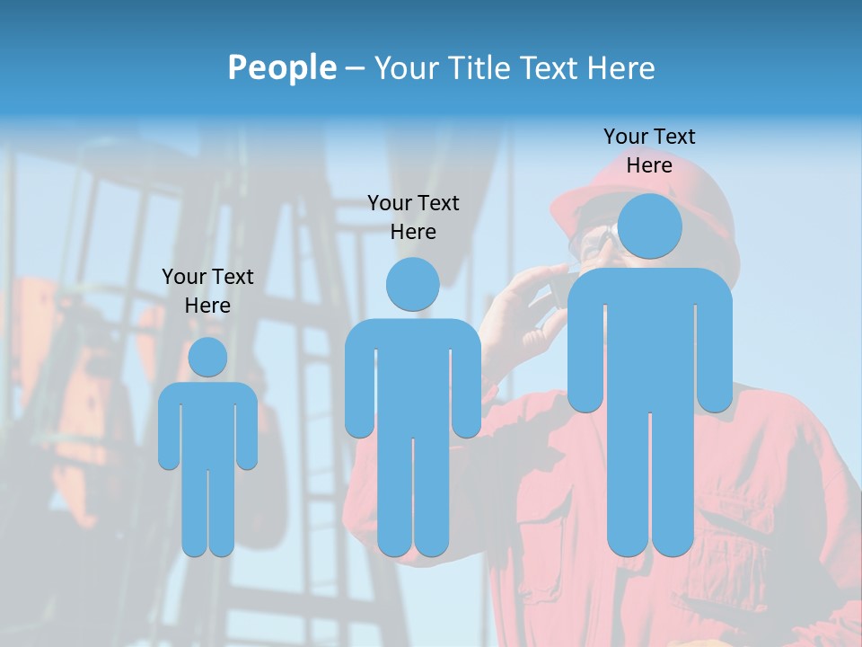 Facility Oil Worker Glasses PowerPoint Template