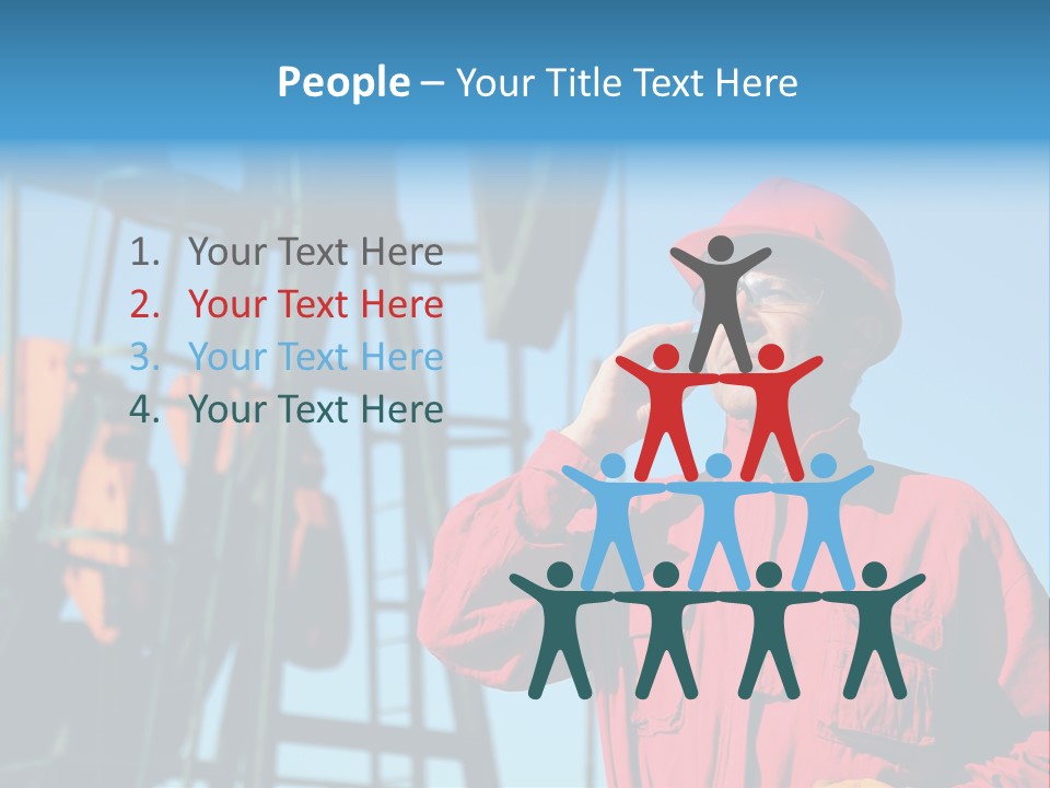 Facility Oil Worker Glasses PowerPoint Template