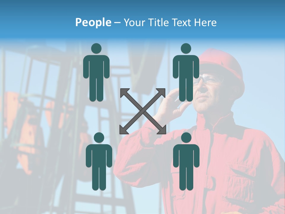 Facility Oil Worker Glasses PowerPoint Template