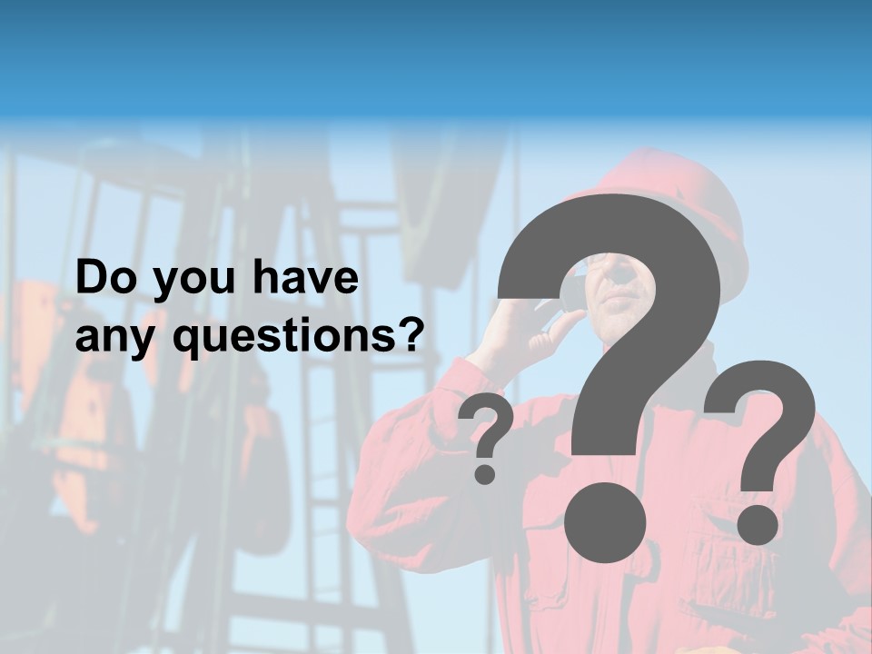 Facility Oil Worker Glasses PowerPoint Template