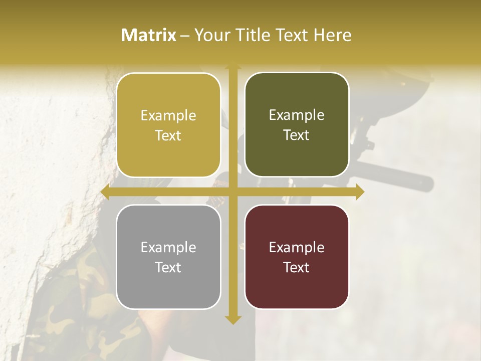 War Soldier Spring PowerPoint Template