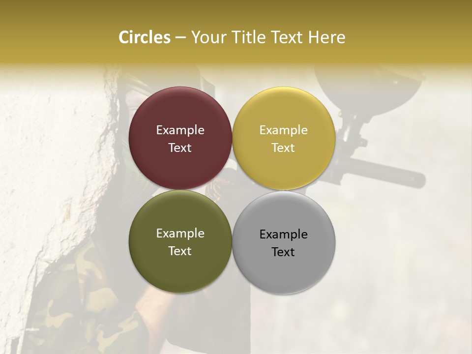 War Soldier Spring PowerPoint Template