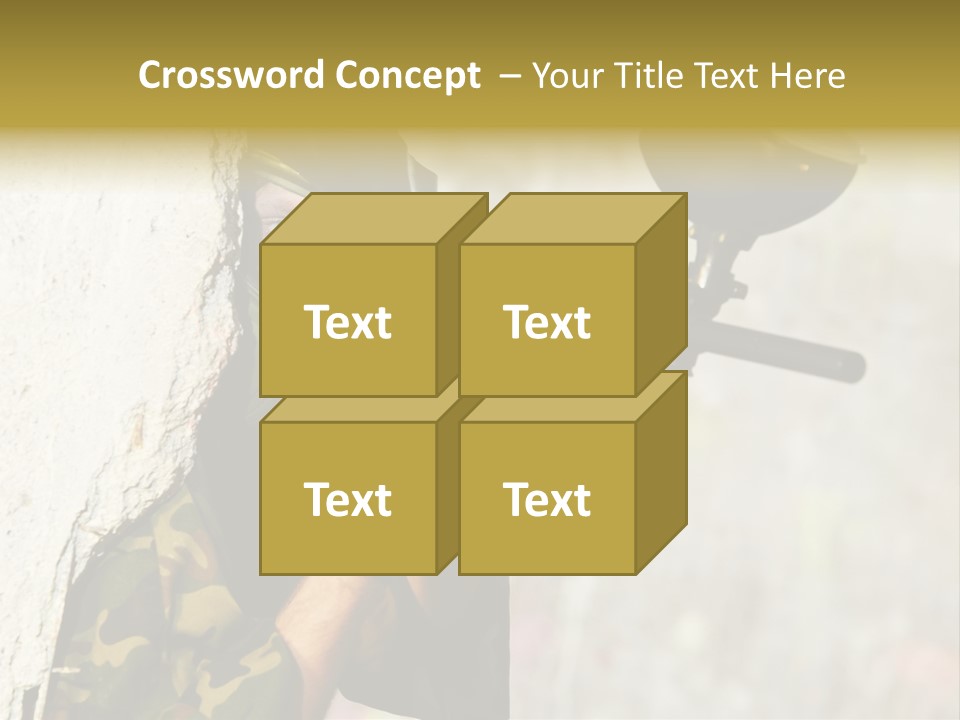 War Soldier Spring PowerPoint Template