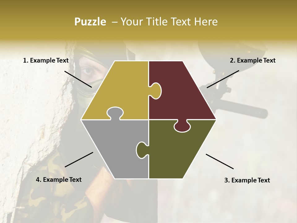 War Soldier Spring PowerPoint Template