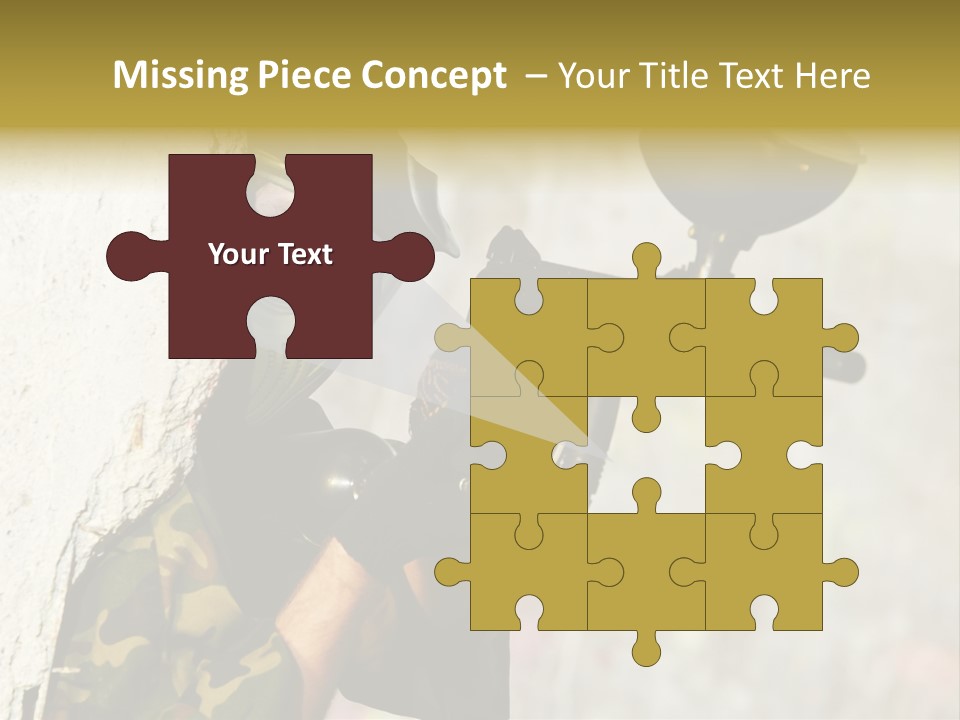 War Soldier Spring PowerPoint Template